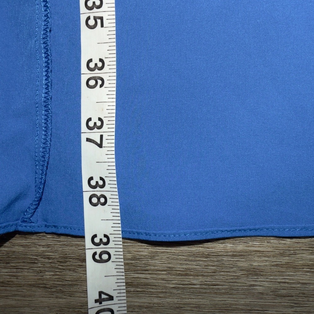 Halara Blue High Waisted High Low Wrap Skirt Small Regular‎ Activewear Flowy - Picture 5 of 7